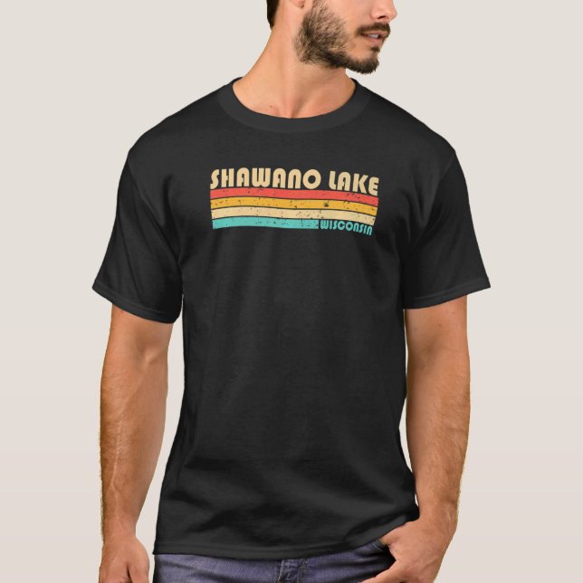 Camiseta Shawano Lake Wisconsin Camping Summer (Frente)