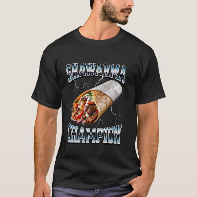 Camiseta Shawarma Champion Doner Kebab Concurso de Comida W (Frente)