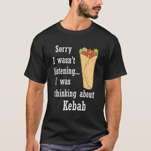 Camiseta Shawarma Comendo Doner Kebab Comida turca (Frente)