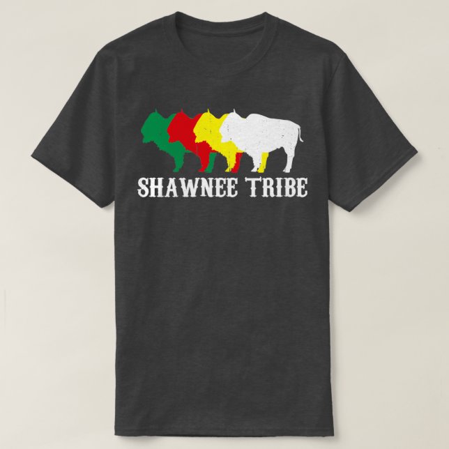 Camiseta Shawnee Tribe - Índios Nativos Americanos (Frente do Design)