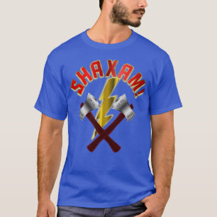 Camiseta SHAXAM Dupla Ax e Turnos de Relâmpago