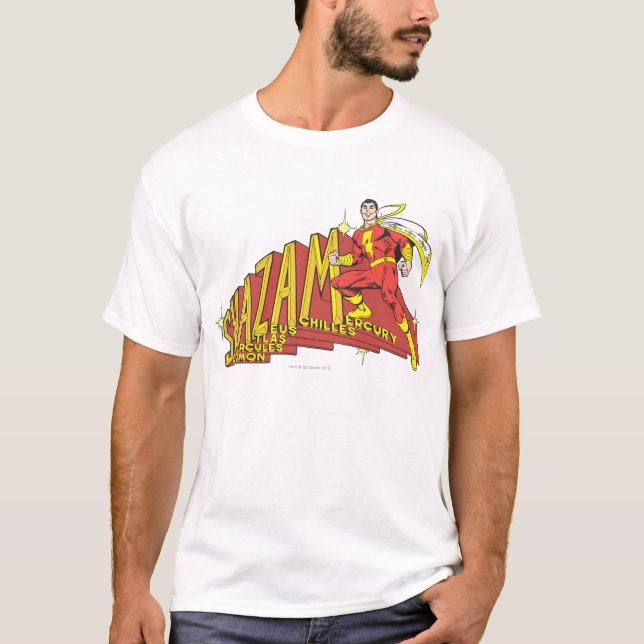 Camiseta Shazam Acronym (Frente)