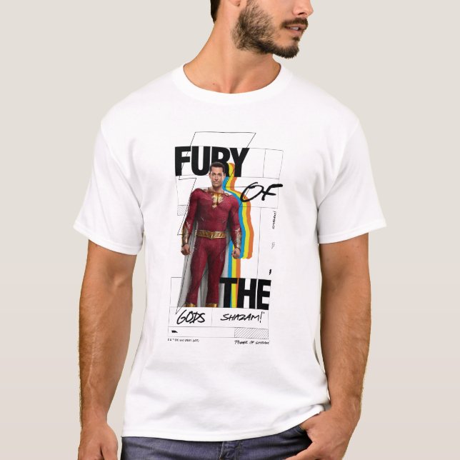 Camiseta SHAZAM! Fury of the Gods | Arte do estilo de álbum (Frente)