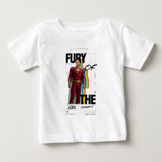 Camiseta SHAZAM! Fury of the Gods | Arte do estilo de álbum (Frente)