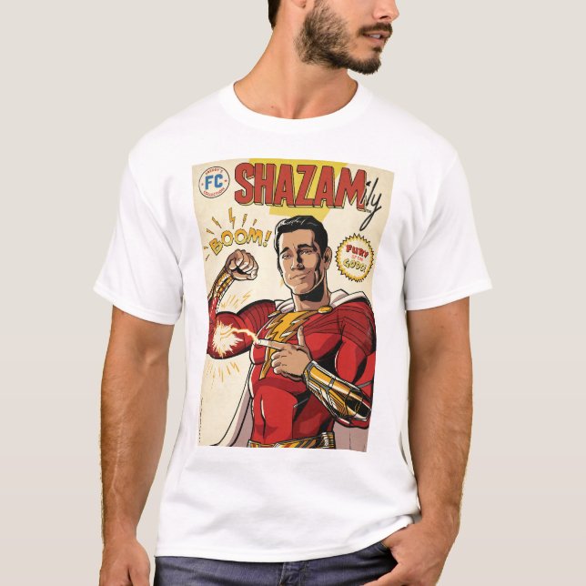 Camiseta SHAZAM! Fury of the Gods | Cobrir SHAZAMily Comic (Frente)