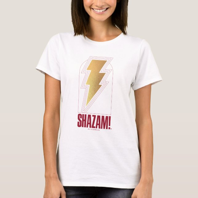 Camiseta SHAZAM! Fury of the Gods | Crachá de raio (Frente)