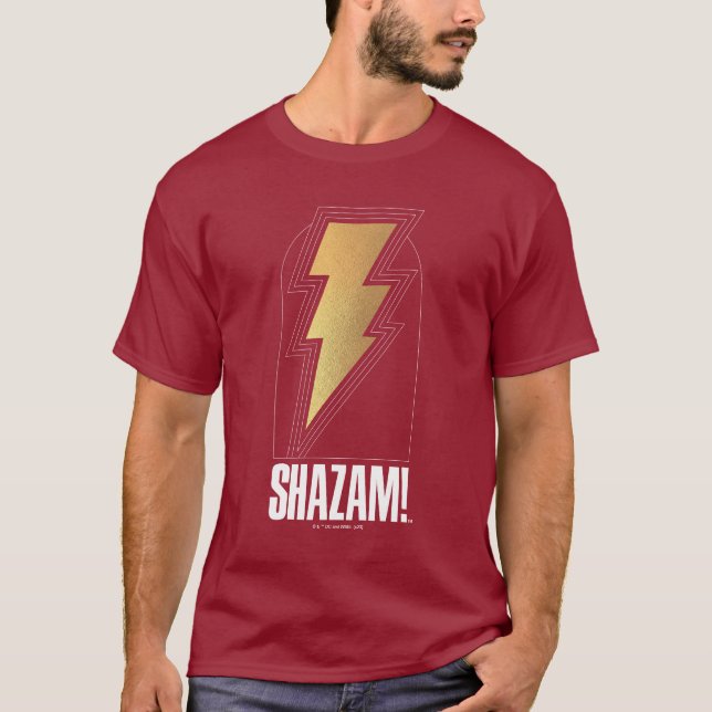 Camiseta SHAZAM! Fury of the Gods | Crachá de raio (Frente)