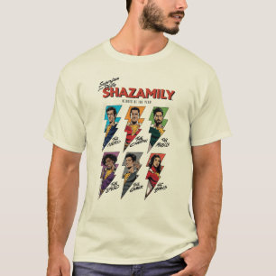 Camiseta SHAZAM! Fury of the Gods SHAZAMily Comic Bolts