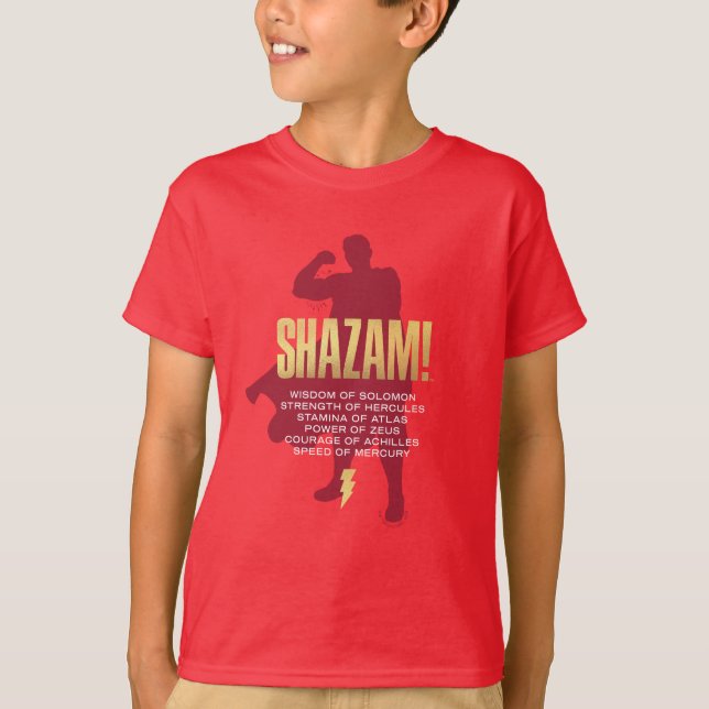 Camiseta SHAZAM! Fury of the Gods | Silhueta flexível (Frente)
