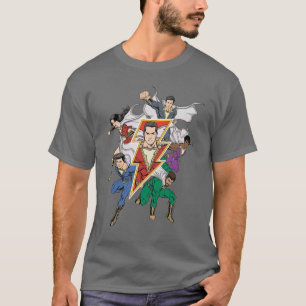 Camiseta SHAZAM! gráfico da família de Shazam