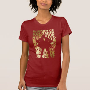 Camiseta SHAZAM! gráfico dourado da tipografia das