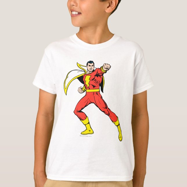 Camiseta Shazam Pronto para Lutar (Frente)