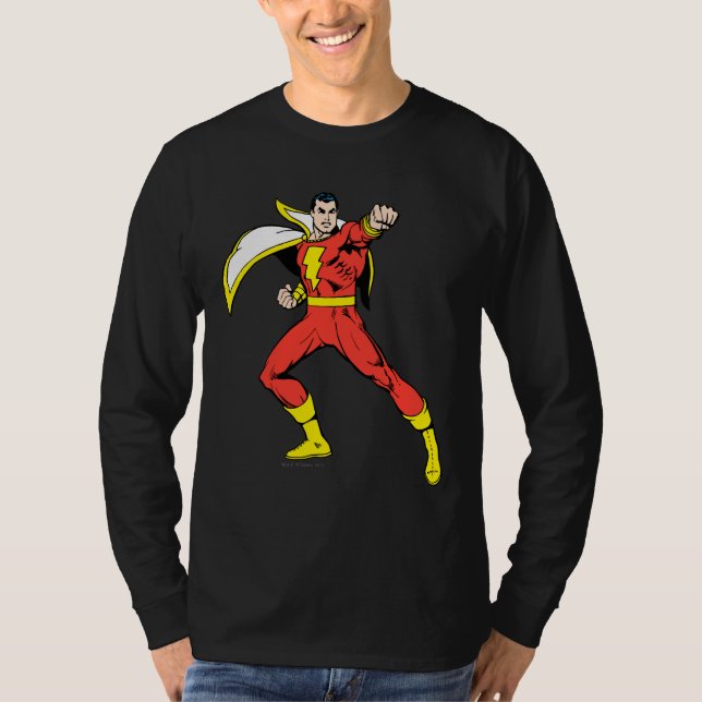Camiseta Shazam Pronto para Lutar (Frente)