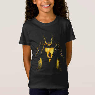 Camiseta SHAZAM!   Shazam e silhueta do relâmpago de Billy