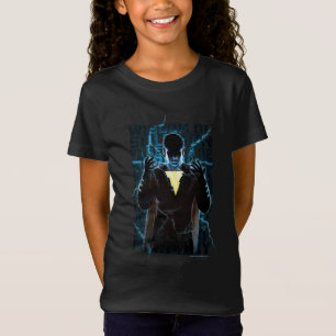Camiseta SHAZAM! Shazam & tipografia do relâmpago das