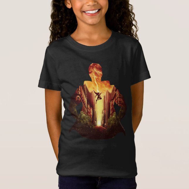 Camiseta SHAZAM! | Silhueta Sunset Shazam (Frente)