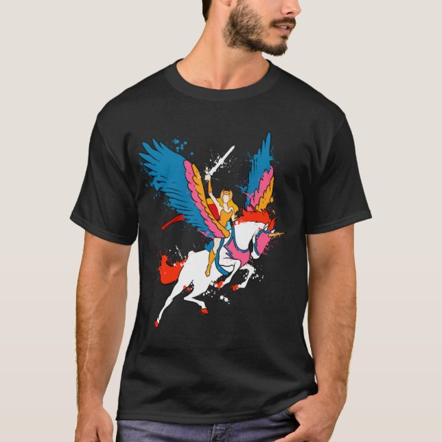 Camiseta She Ra menino retrô (Frente)