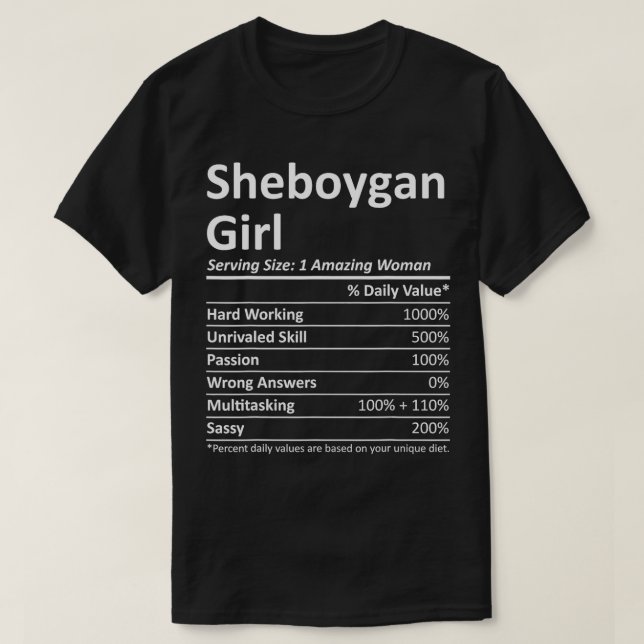 Camiseta SHEBOYGAN L WI WISCONSIN Funny City Home Roots EUA (Frente do Design)