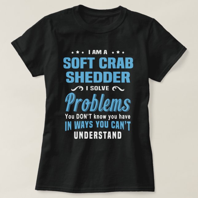 Camiseta Shedder de Caranguejo Suave (Frente do Design)