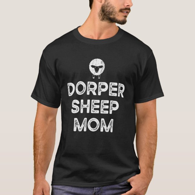 Camiseta Sheep Farmer Dad Father - Breeder Dorper Sheep_2 (Frente)