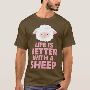 Camiseta Sheep Farmer Kawaii Life Is Better With A Sheep