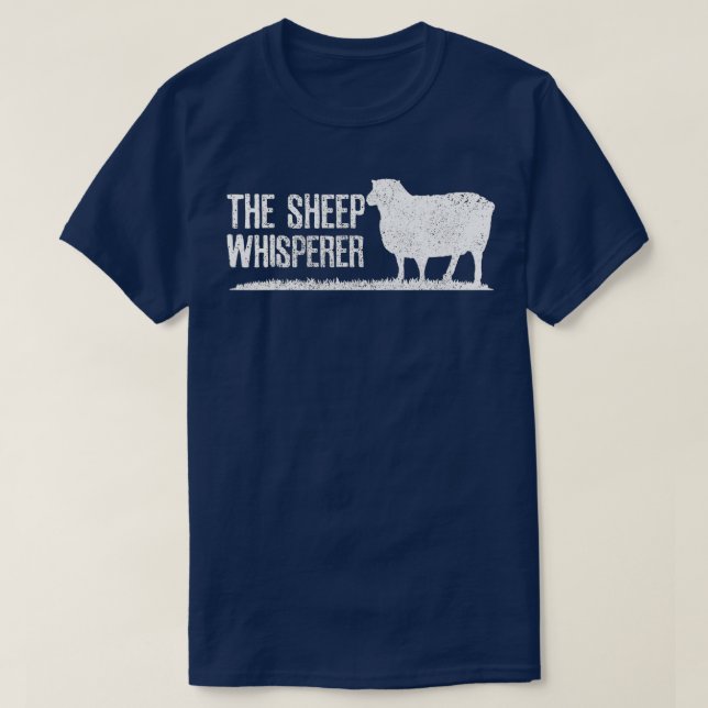 Camiseta Sheep Whisperer - Funny Farming Farm Animal Farmer (Frente do Design)