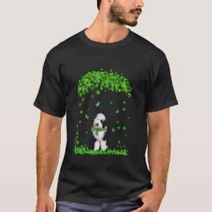 Camiseta Sheepadoodle Dog Irish Green Shamrock C Rua Patric