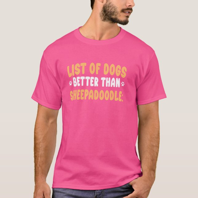 Camiseta Sheepadoodle fur Parent Sheeppoo Owner Cross Breed (Frente)