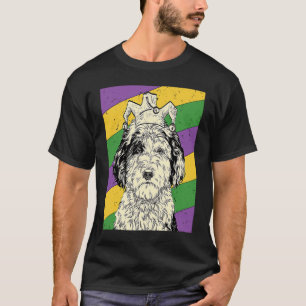 Camiseta Sheepadoodle Jester Mardi Gras Doodle Mãe ou