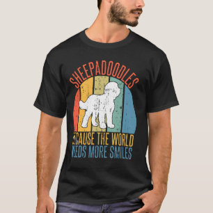 Camiseta Sheepadoodles Porque o mundo precisa de mais sorri