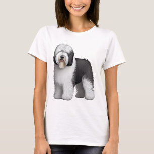 Camiseta Sheepdog 10 antigo inglês