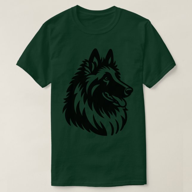 Camiseta Sheepdog belga (Frente do Design)