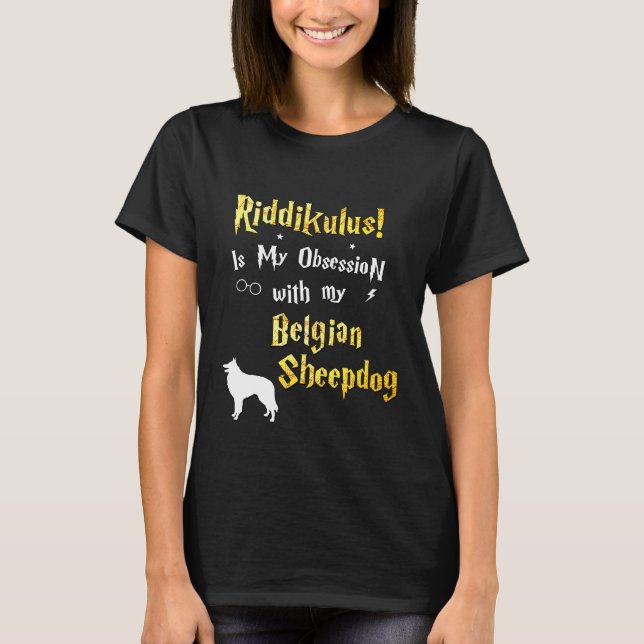Camiseta Sheepdog belga Riddikulus (Frente)