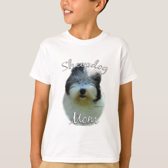Camiseta Sheepdog em Inglês Mãe 2 (Frente)