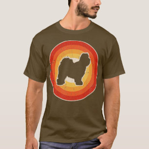 Camiseta Sheepdog inglês Sunset Retro for Men Women B