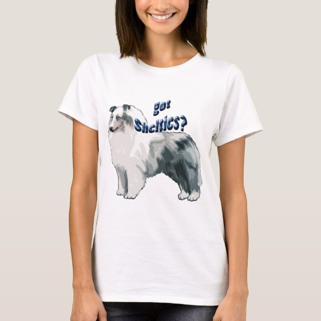 Camiseta Sheepdog (zona úmida azul) (Frente)