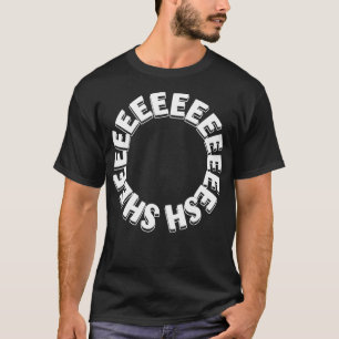Camiseta Sheesh Funny Memória Trend White Word Black Bussin