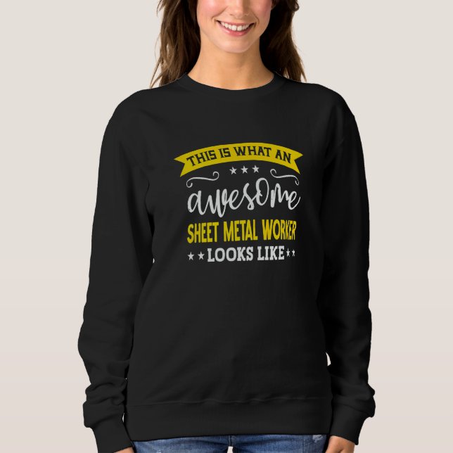 Camiseta Sheet Metal Worker Job Title Employee Sheet Metal  (Frente)