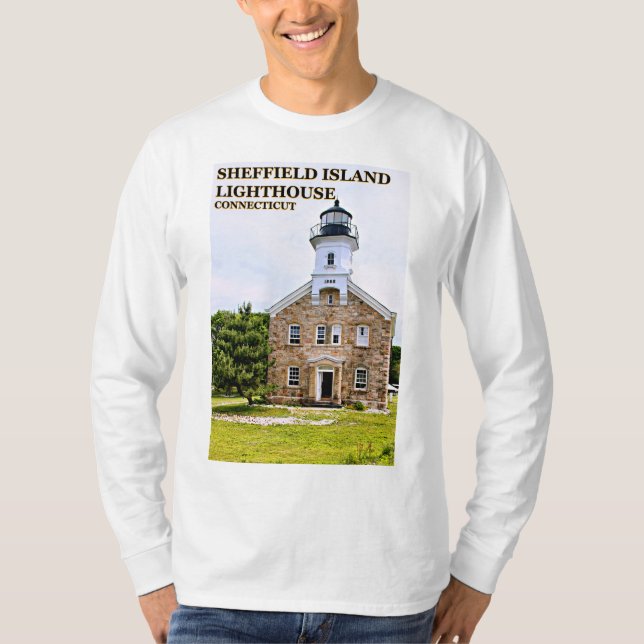 Camiseta Sheffield Island Lighthouse Connecticut Sweatshirt (Frente)