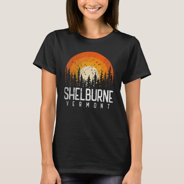 Camiseta Shelburne Vermont V Vintage 70s 80s 90s (Frente)