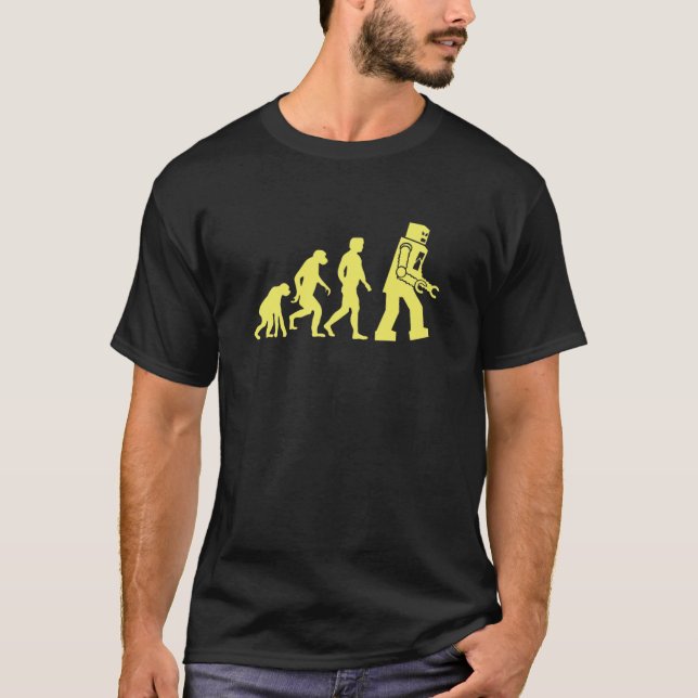 Camiseta Sheldon Robot Evolution Classic (Frente)