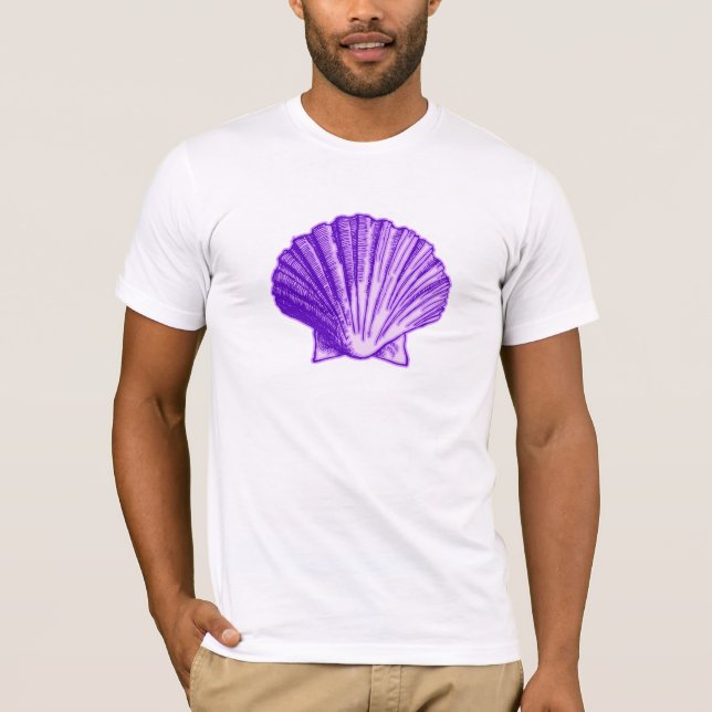 Camiseta Shell Roxo do Luar Tropical (Frente)