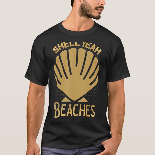Camiseta Shell Sim Beaches Shells for Shell Collectors 1 (Frente)