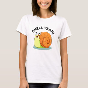 Camiseta Shell Sim Funny Snail Pun