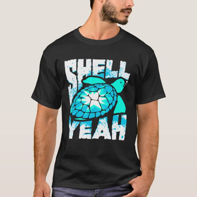 Camiseta Shell Sim Tartaruga Marítima (Frente)