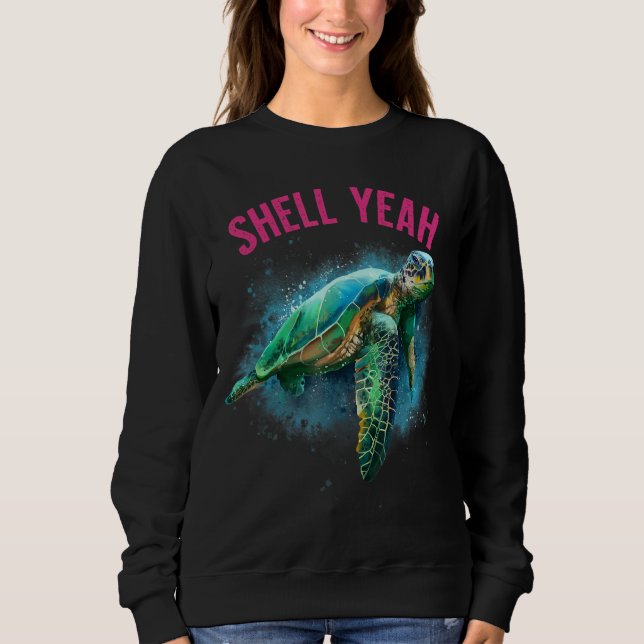 Camiseta Shell Sim Vacation Beach Sea Turtle (Frente)