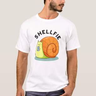 Camiseta Shellfie Cute Snail Selfie Pun