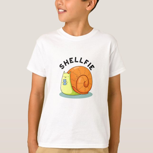 Camiseta Shellfie Funny Snail Selfie Pun (Frente)