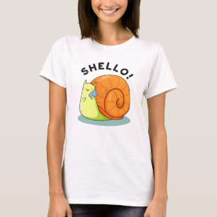 Camiseta Shello Funny Snail Celular Pun