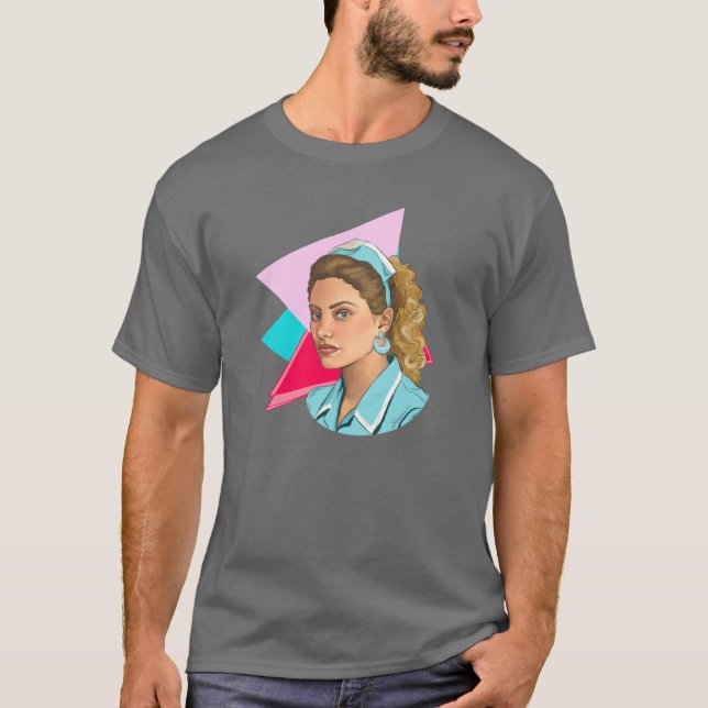 Camiseta Shelly na garota do restaurante (Frente)